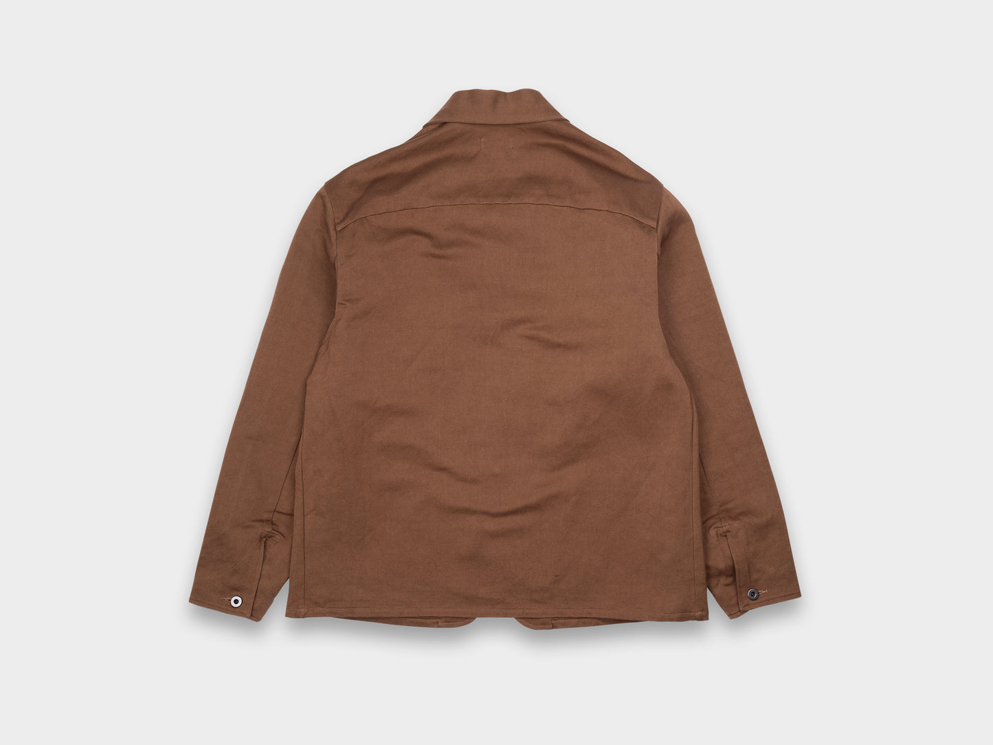 Evan Kinori Three Pocket Jacket Washi Twill Brown