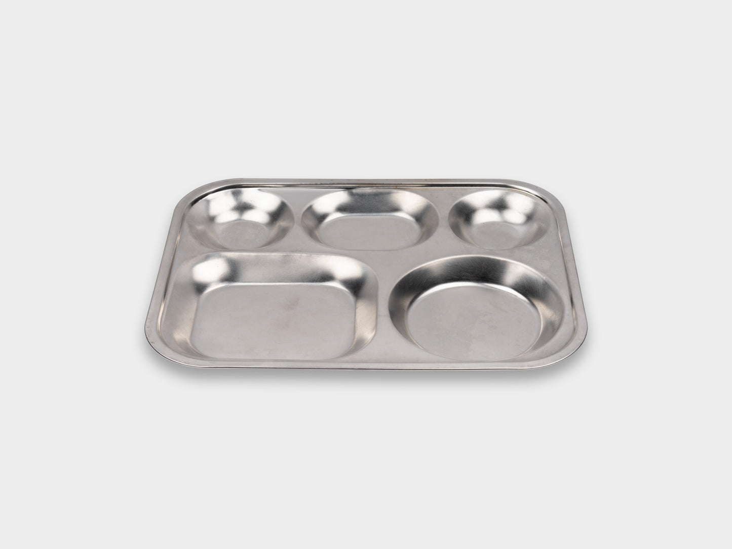 KM Stainless Kids Plate Used