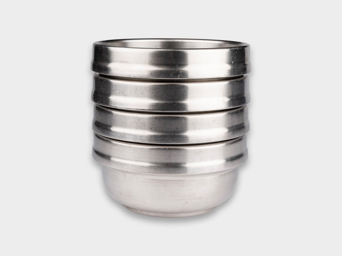 KM Stainless Insulated Large Noodle Bowl Used