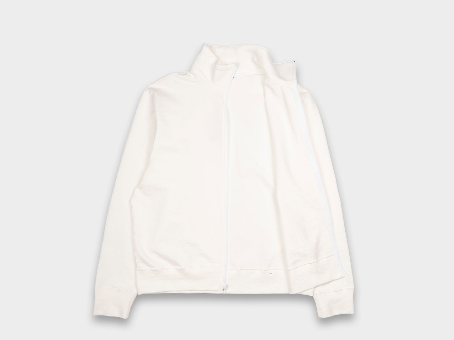 Lady White Co. Textured Full Zip White