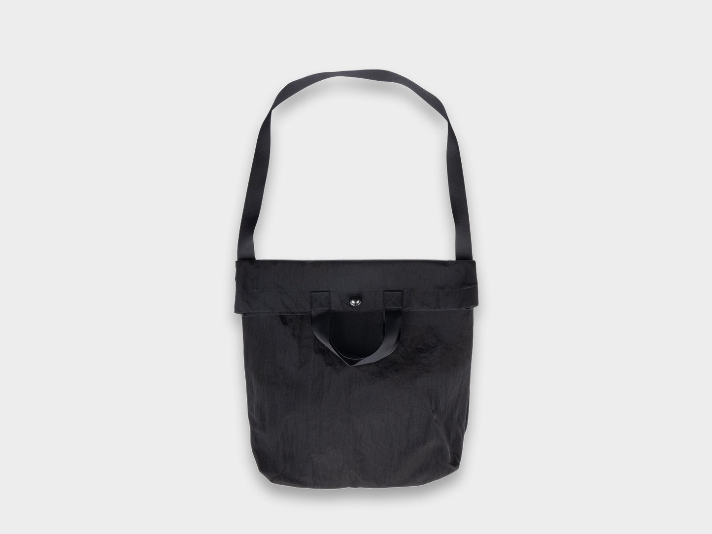 R0B1 "Multi Handle Tote" Black Nylon