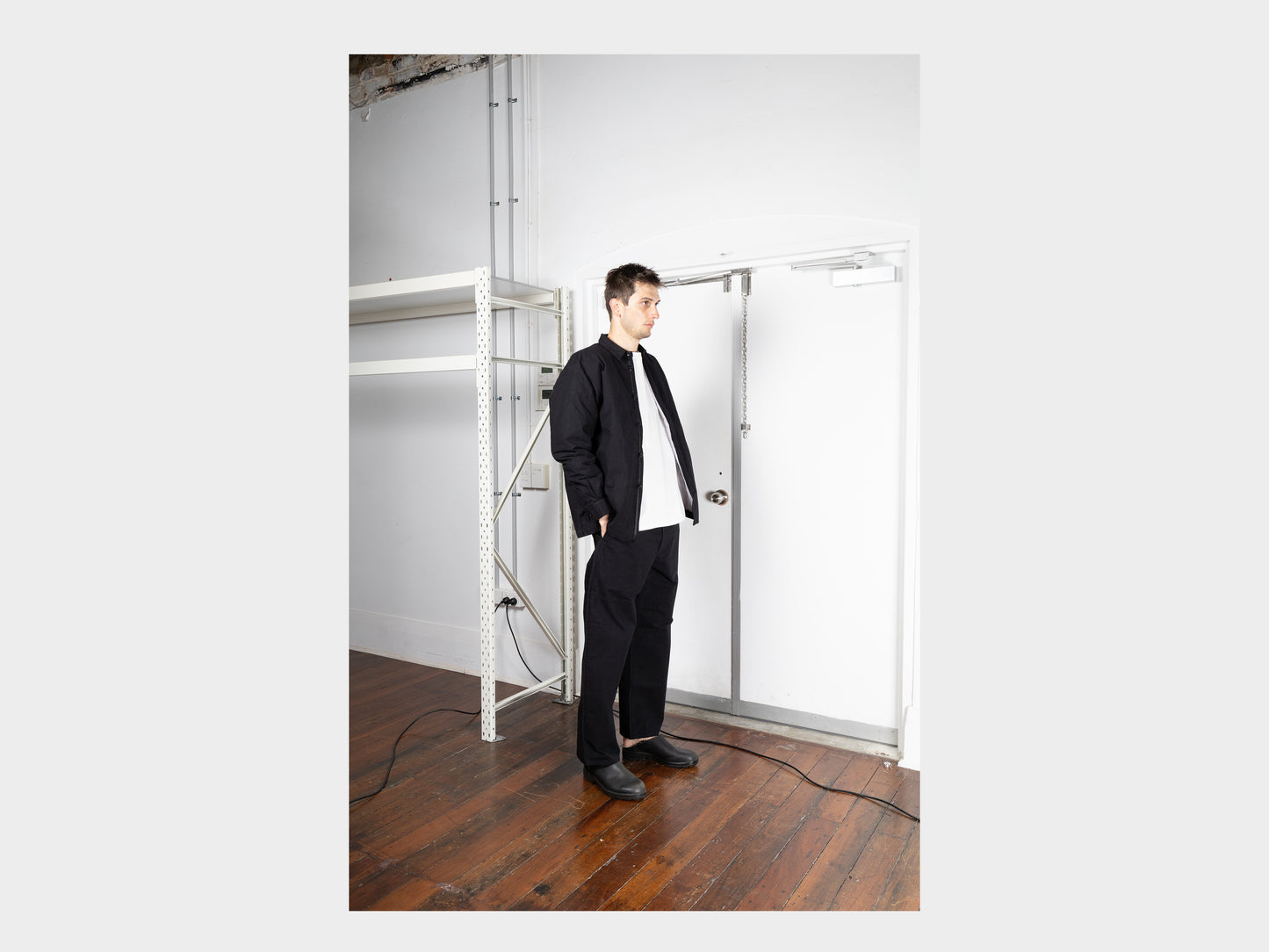 R0D1 "Down Shirt-1" Black Wax