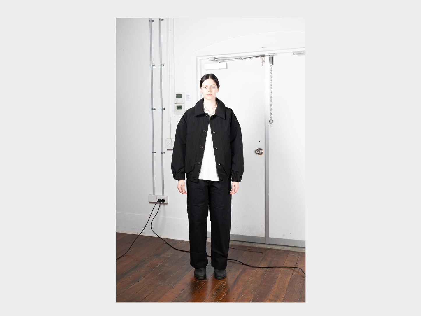 R0D3 "Down Blouson" Black Nylon