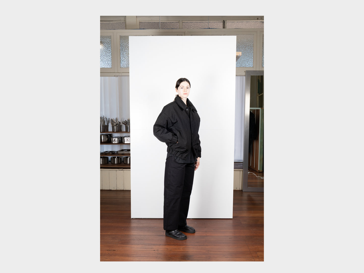 R0D3 "Down Blouson" Black Nylon