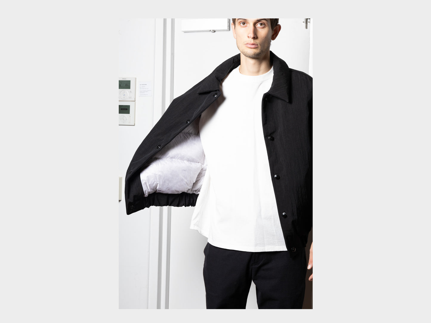 R0D3 "Down Blouson" Black Nylon