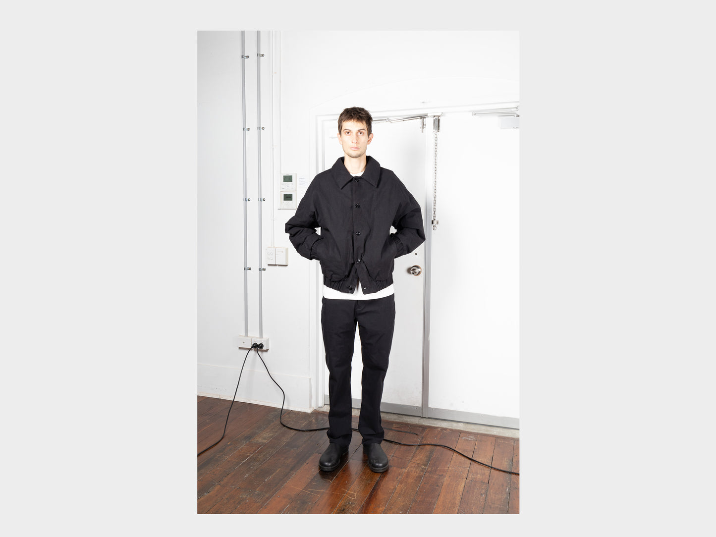 R0D3 "Down Blouson" Black Wax