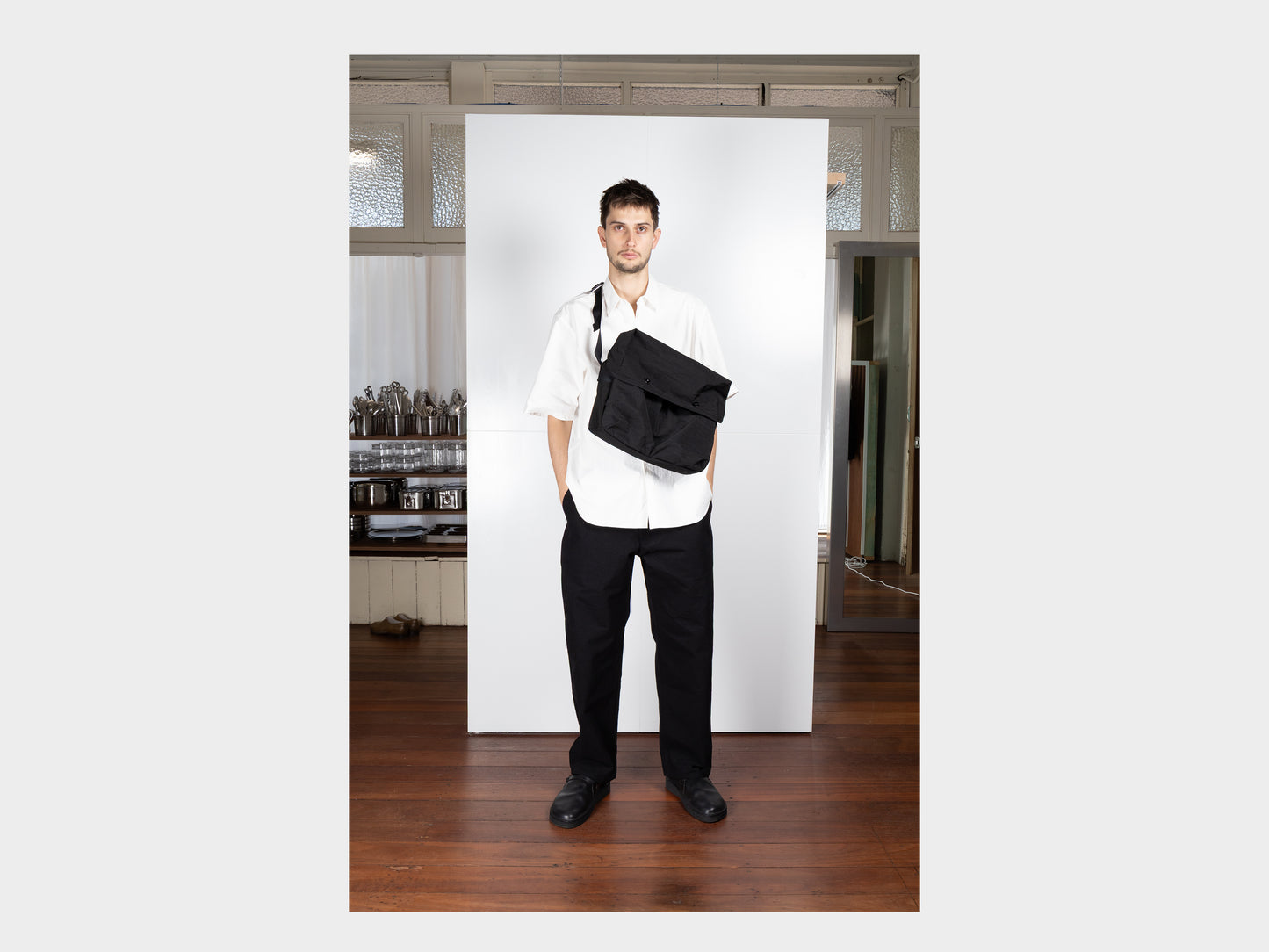 R0G4 "Mini Messenger" Black Nylon