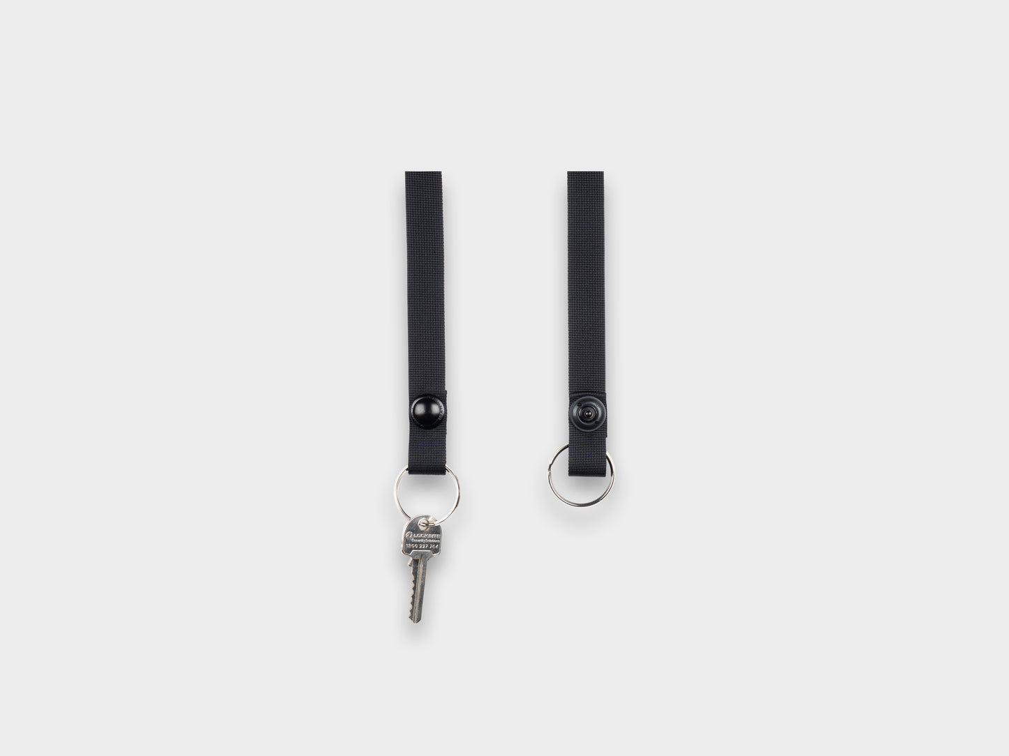R0K2 "Snap Keyring Long" Black-Black