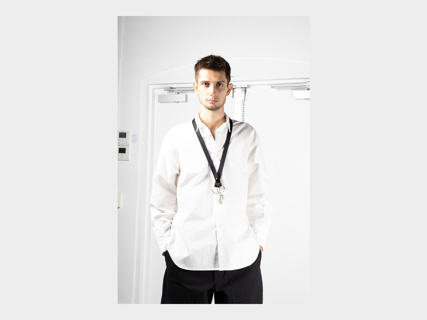 R0K2 "Snap Keyring Long" Black-Black