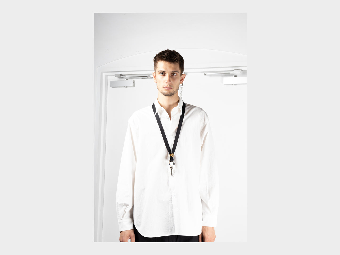 R0K2 "Snap Keyring Long" Black-Brass