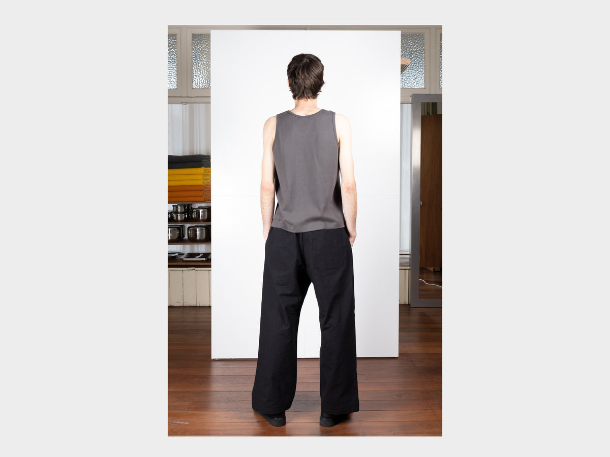 R21P5 "Solid Pants" Black Wool