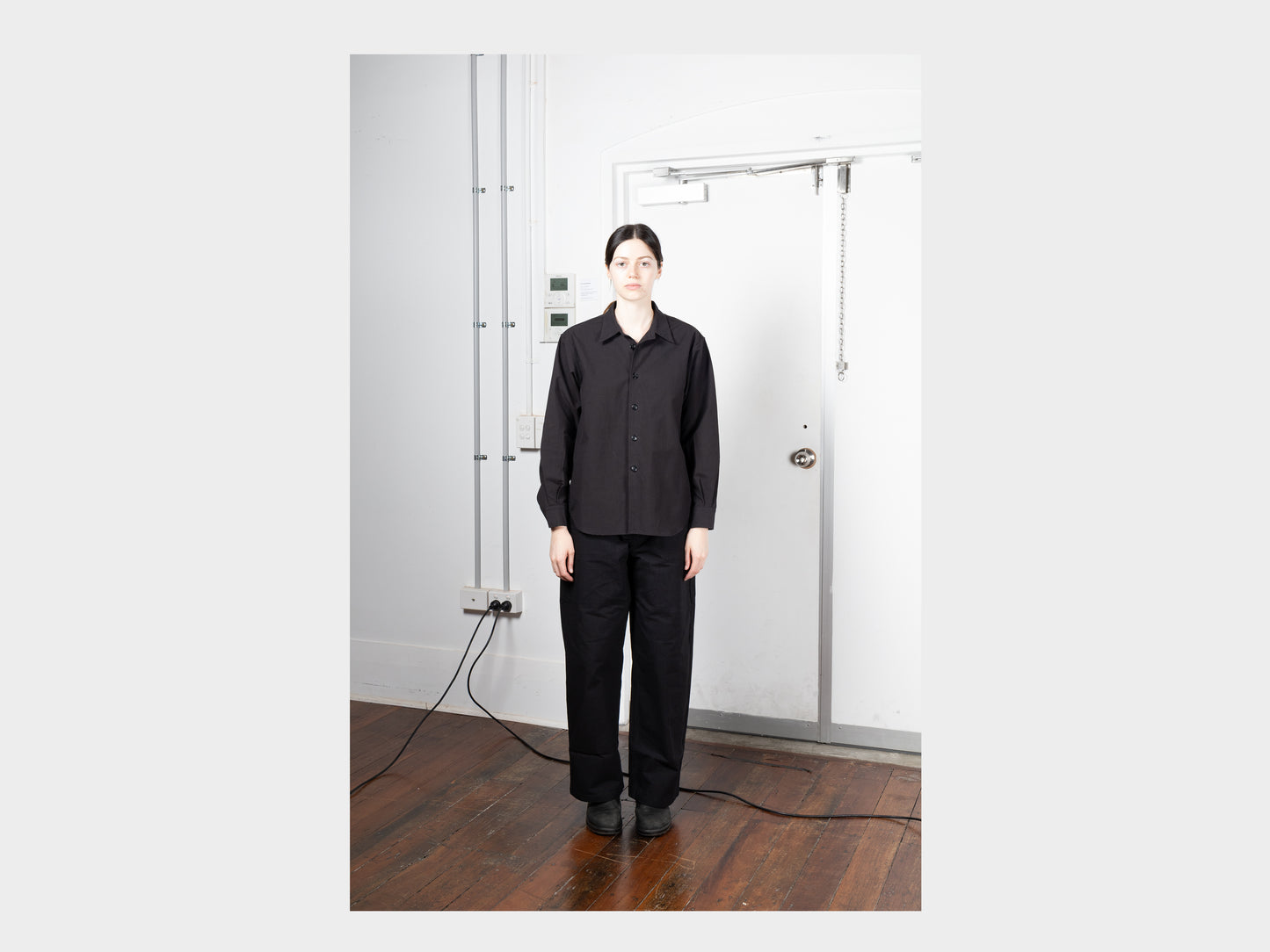 R0S8 "Weather Shirt" Black Weather