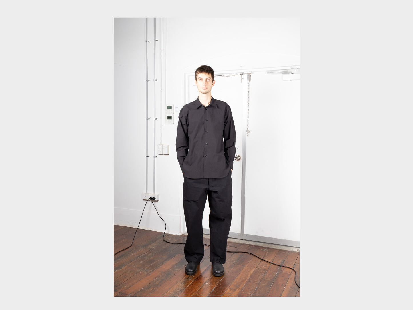 R0S8 "Weather Shirt" Black Weather