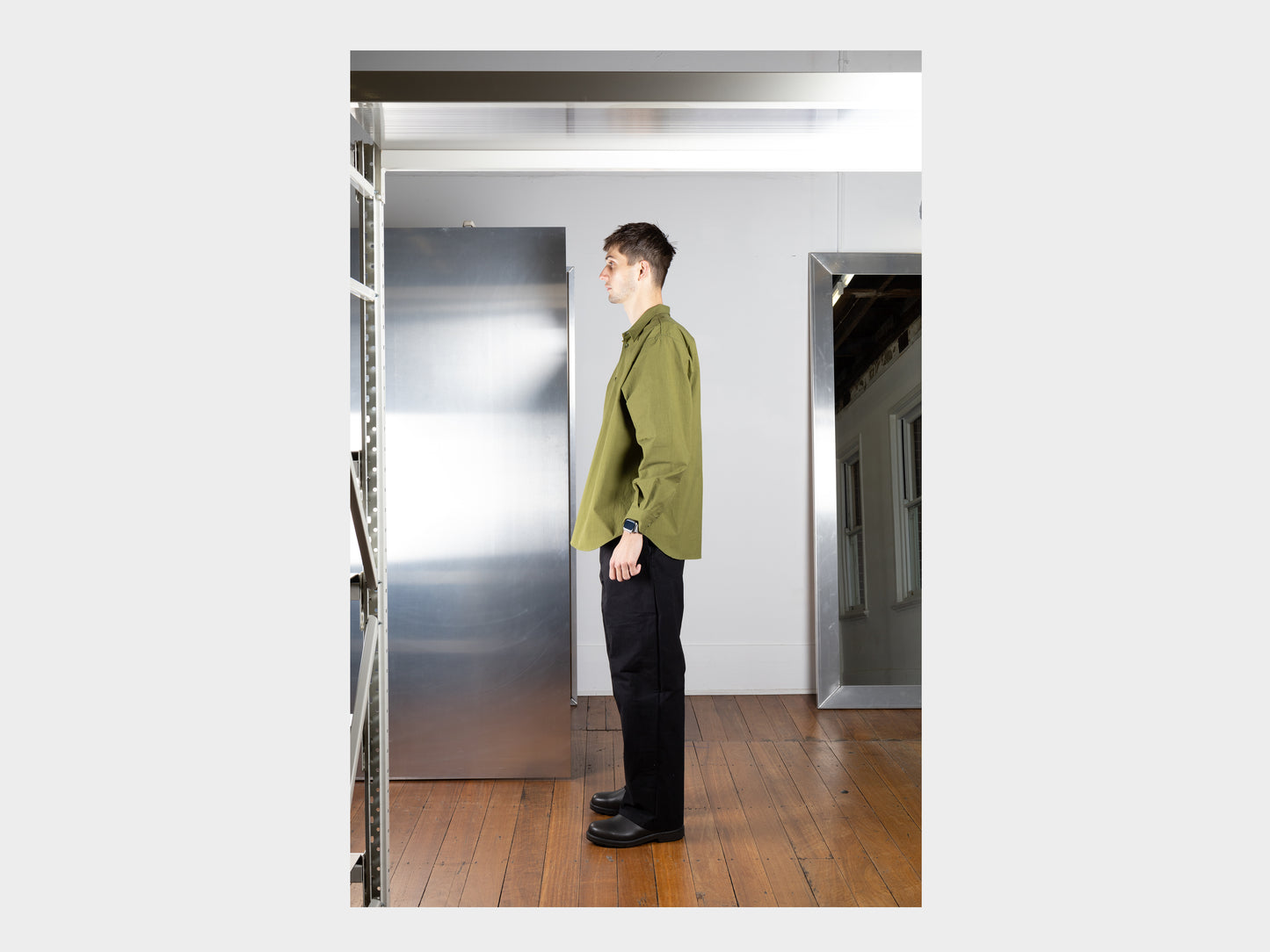 R0S8 "Weather Shirt" Olive Weather