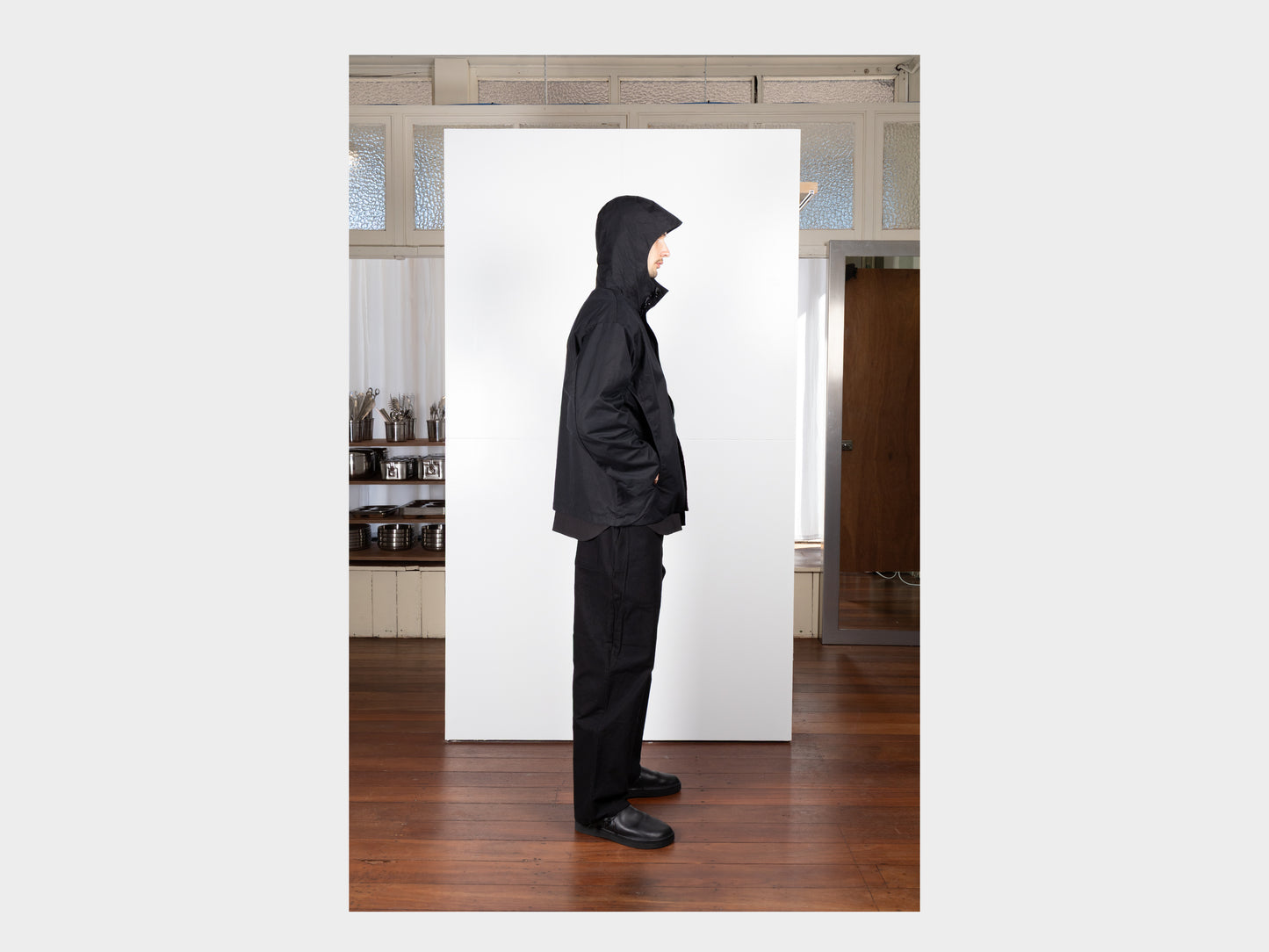 R0Y3 "Gill Jacket" Black Master Shield