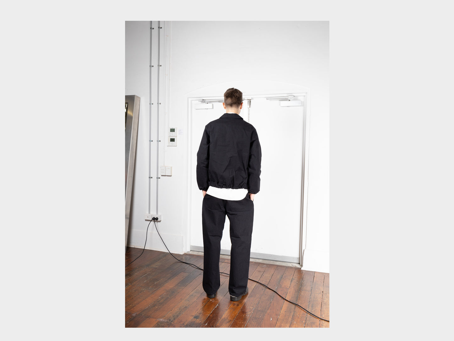 R0S3 "Scoop Shirt" Black Wax