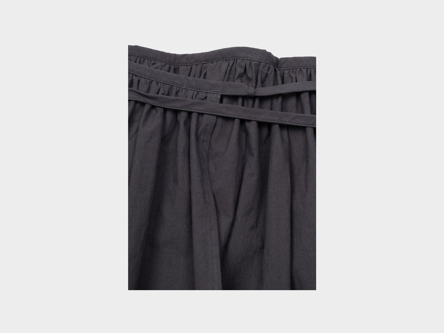 W-SPP6 "Gather Skirt" Black Weather