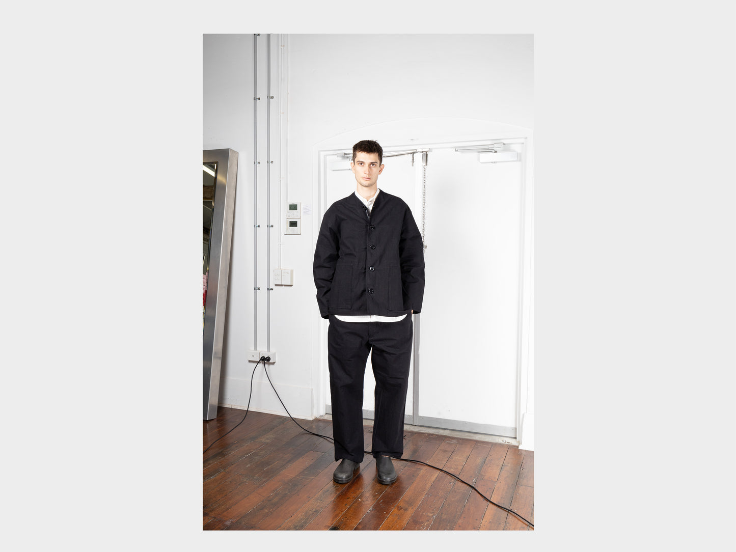 R0S3 "Summit Shirt" Black Wax