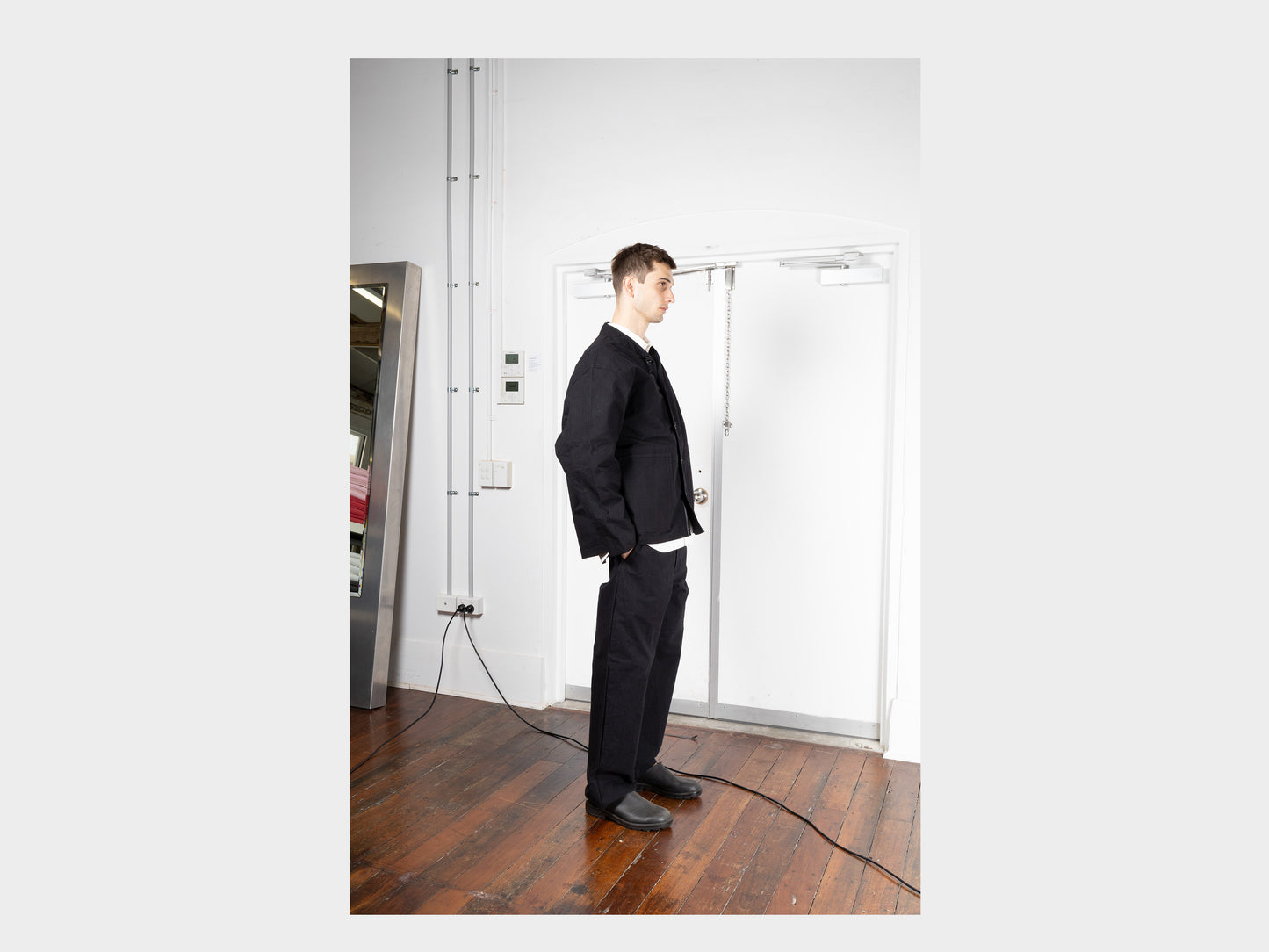 R0S3 "Summit Shirt" Black Wax