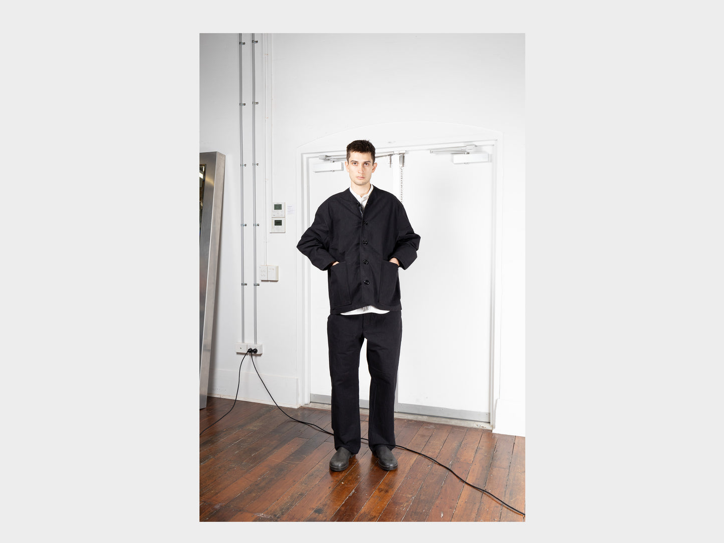 R0S3 "Summit Shirt" Black Wax