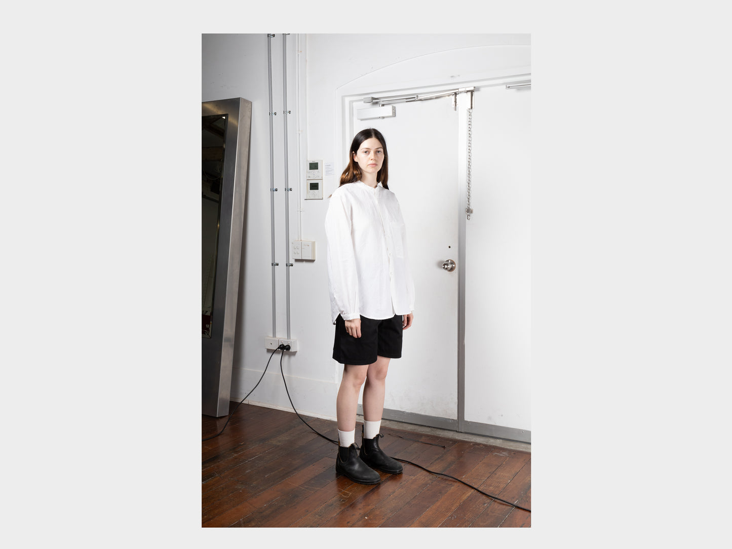 R16S7 "Collarless Shirt" Shell Linen