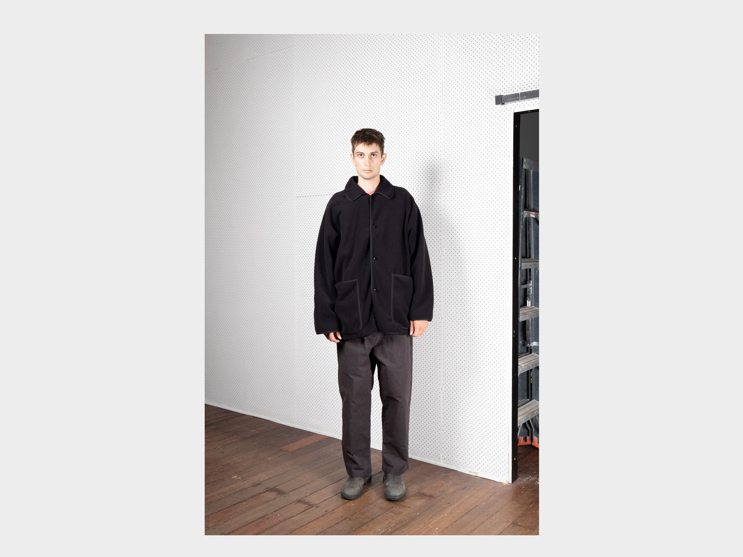 R17F1 "Fleece Soft Jacket" Black 300