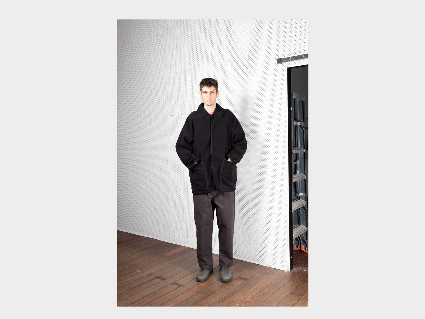 R17F1 "Fleece Soft Jacket" Black 300