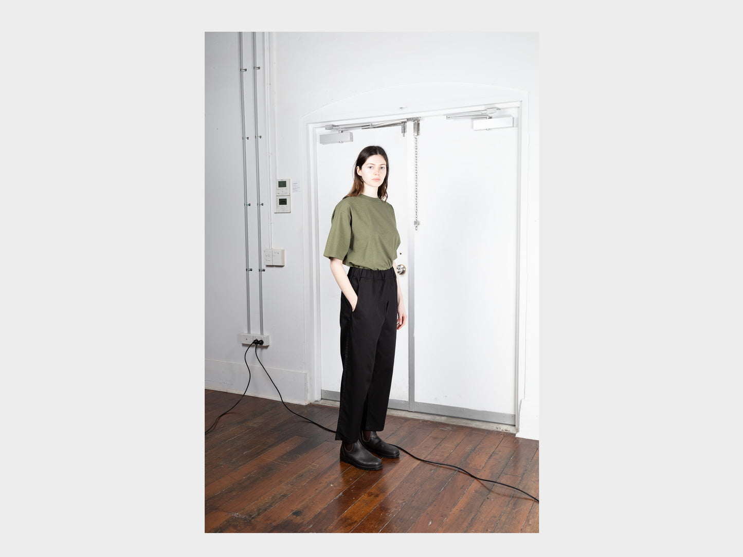 R17P6 "Easy Pants" Black Magic Gabardine