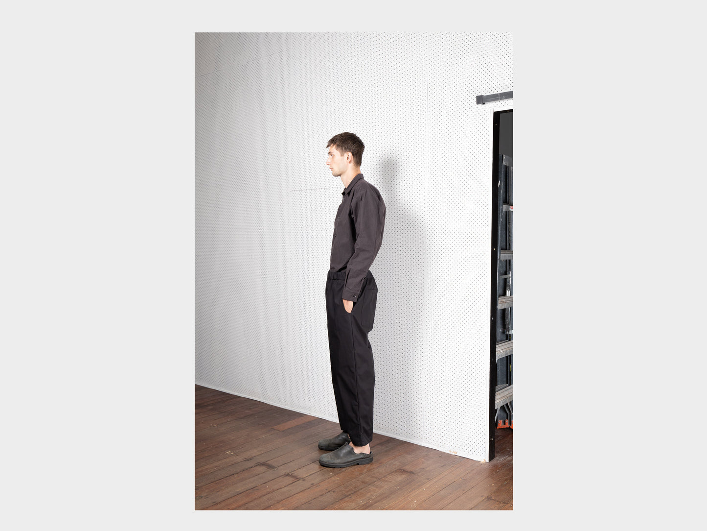 R17P6 "Easy Pants" Black Magic Gabardine