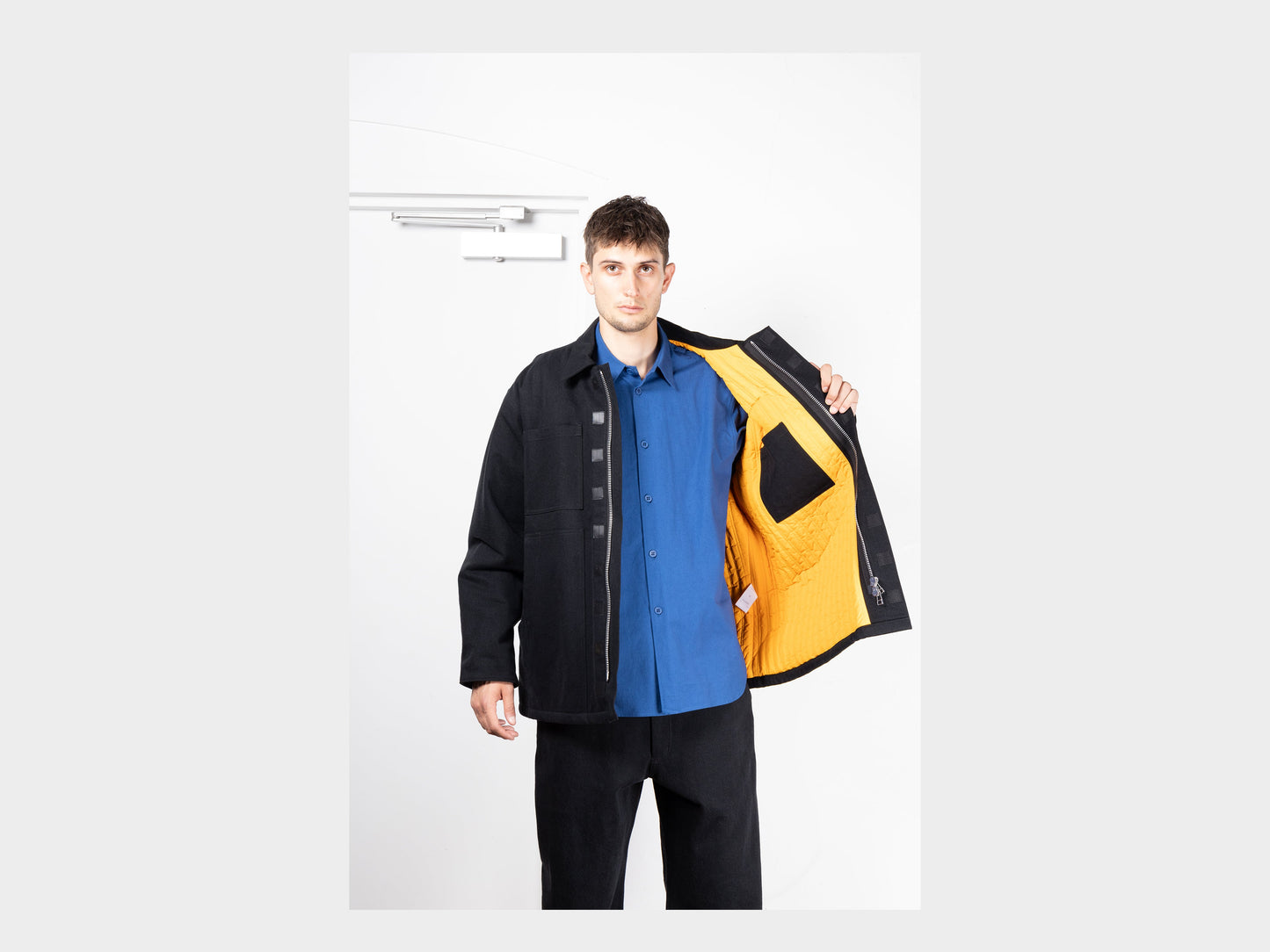 R19J1 "Jebok Coat" All Black Denim