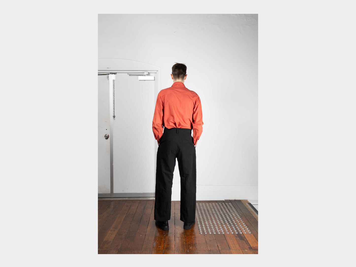 R20P4 "Wide Pants" Black Linen