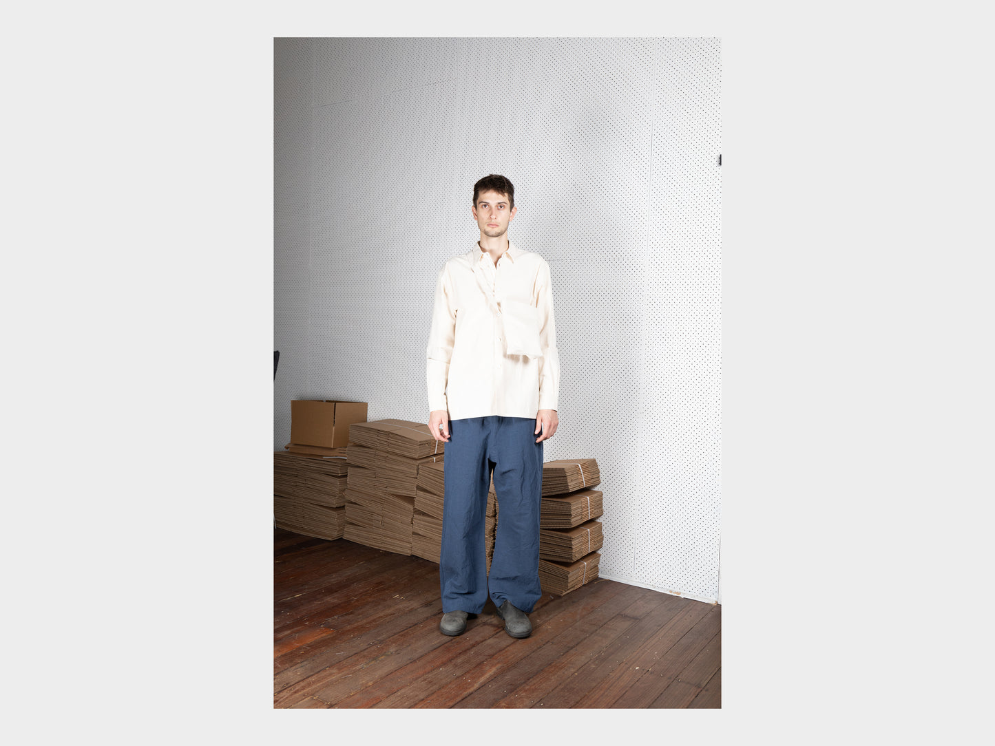 SPB3 "Shoulder Pouch" Unbleached Cotton Canvas