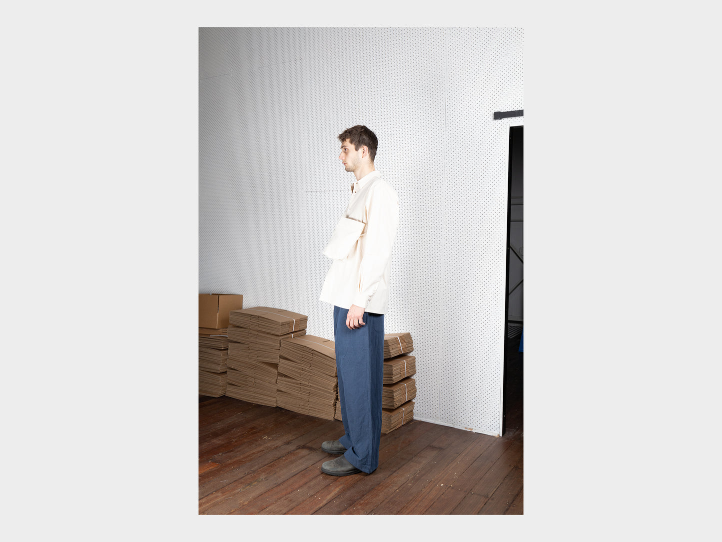 SPB3 "Shoulder Pouch" Unbleached Cotton Canvas