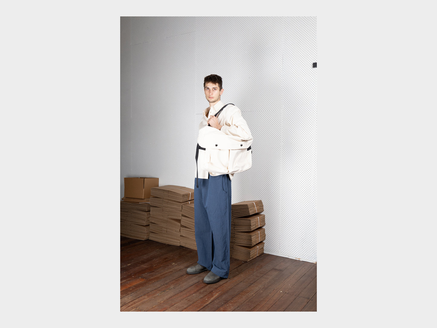 SPG2 "Snap Messenger" Unbleached Cotton Canvas