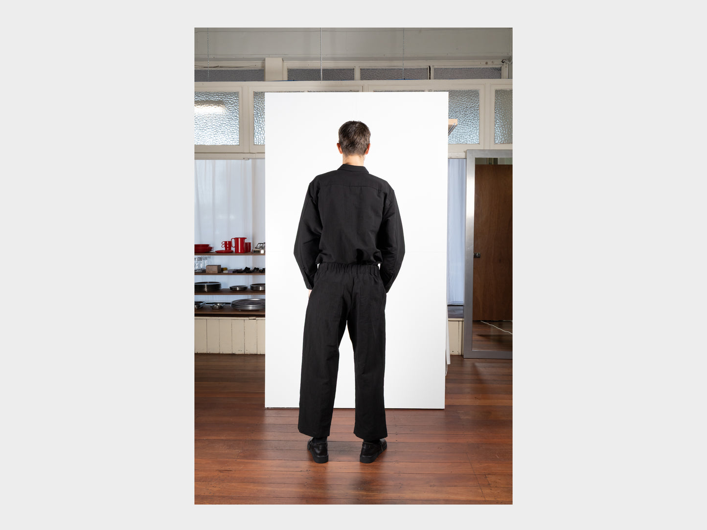 SPP6 "Easy Pants" Roll–Dyed Black Linen