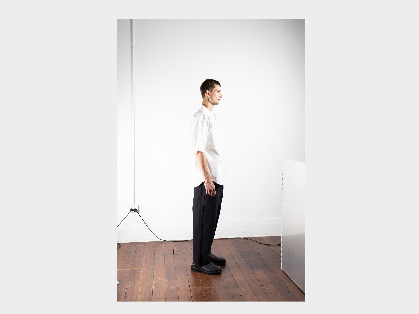 R0S9 "S/S Weather Shirt" White Weather