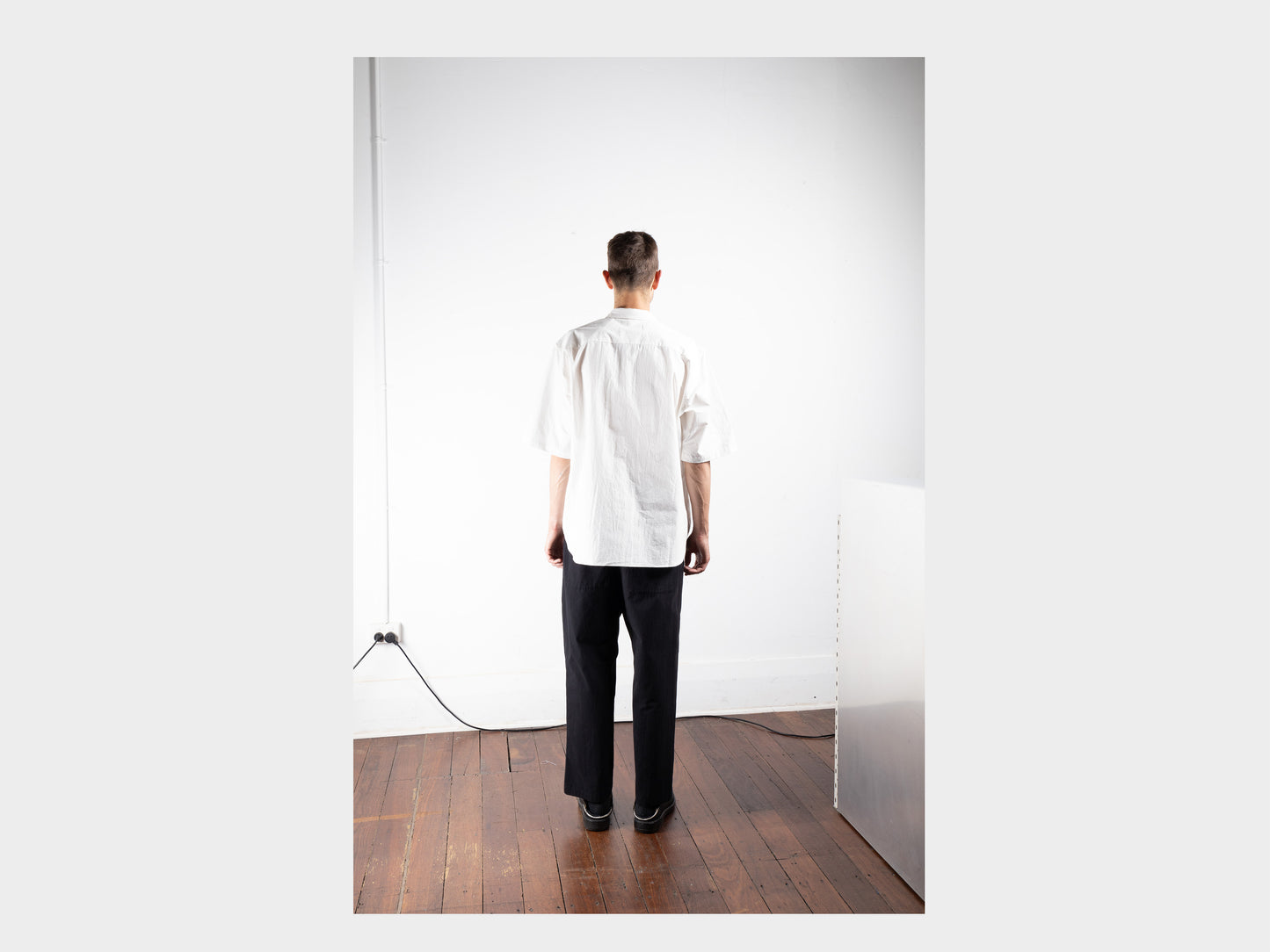 R0S9 "S/S Weather Shirt" White Weather