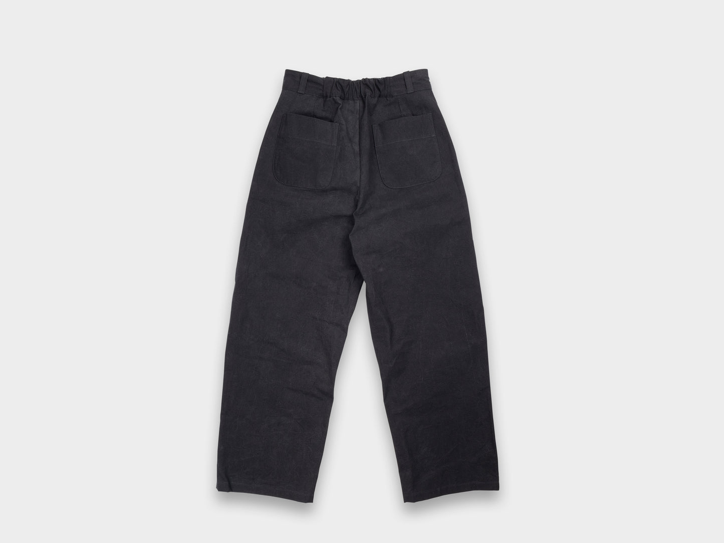 W-R0P4 "High-Wide Pants" Black Wax