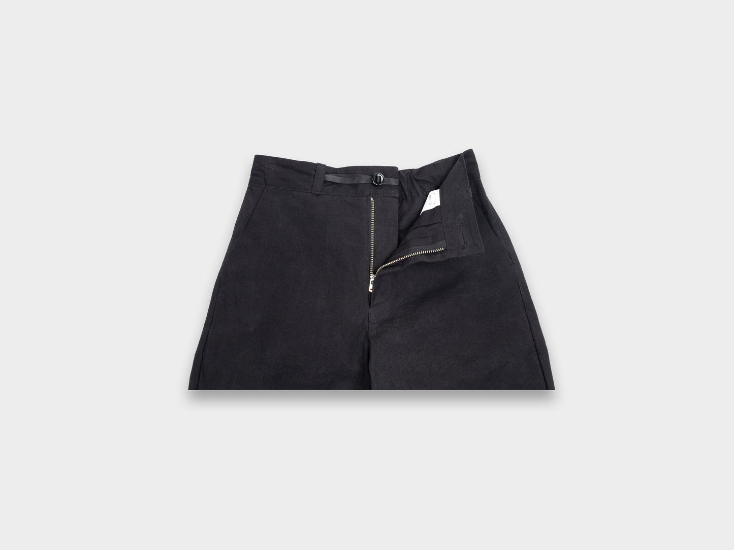 W-R0P4 "High-Wide Pants" Black Wax