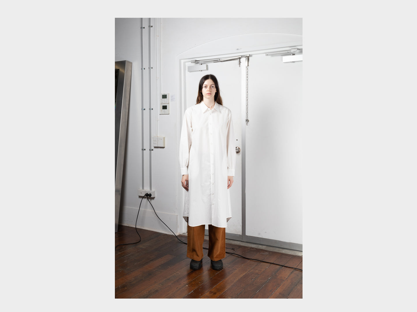 W-R16A1 "Shirt Dress" White Summer