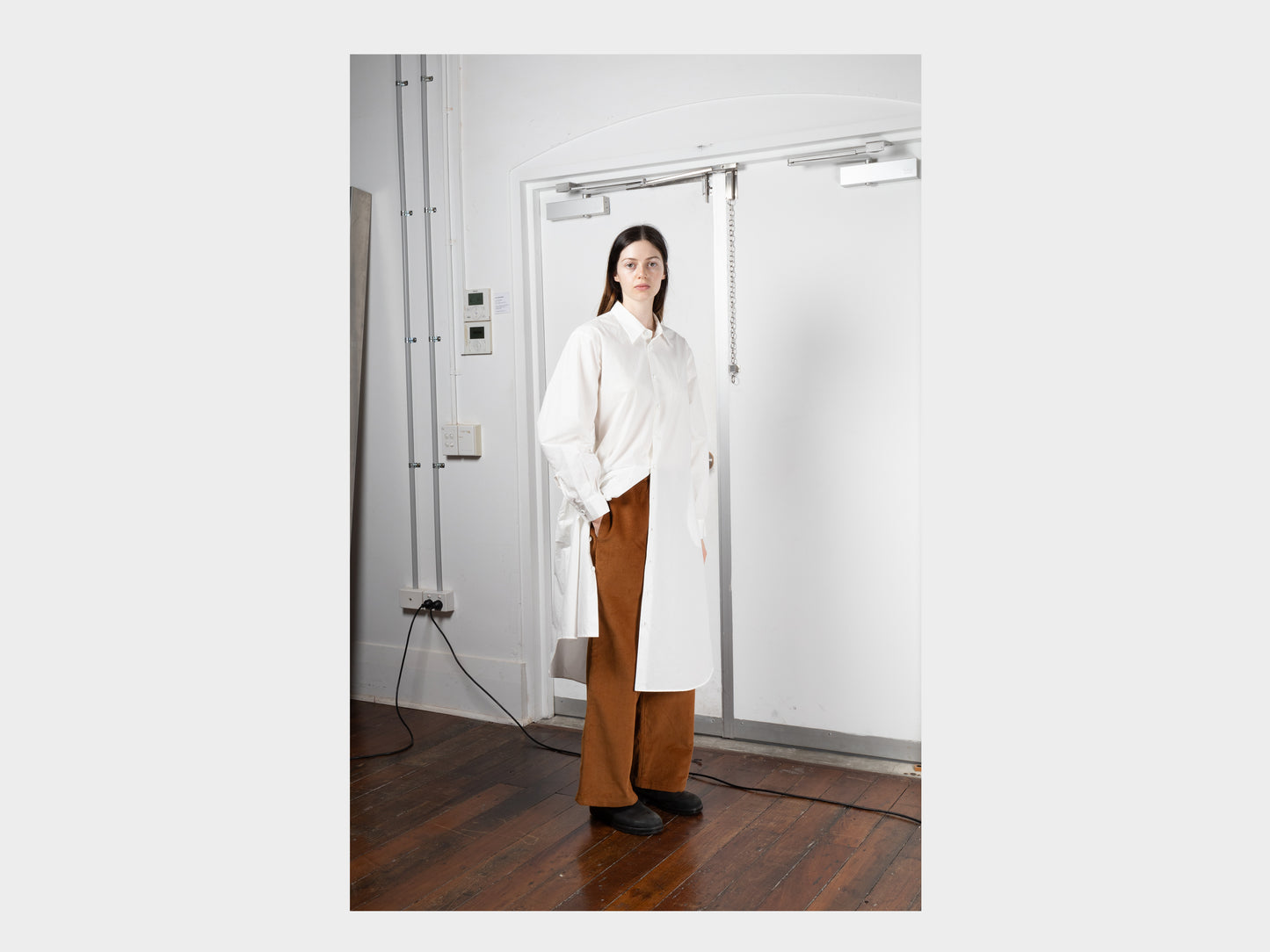 W-R16A1 "Shirt Dress" White Summer