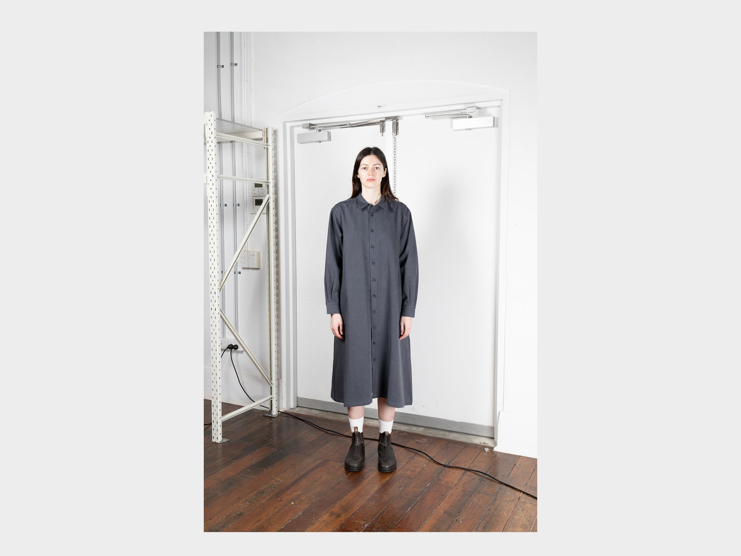 W-R17A1 "Shirt Dress" Asphalt Denim