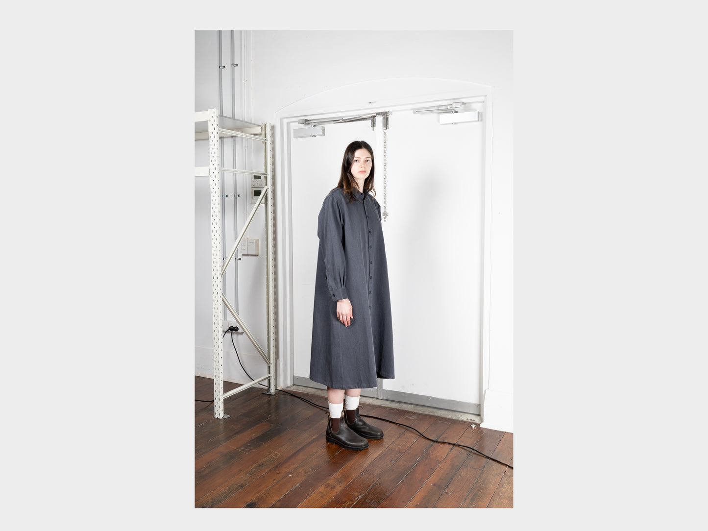 W-R17A1 "Shirt Dress" Asphalt Denim