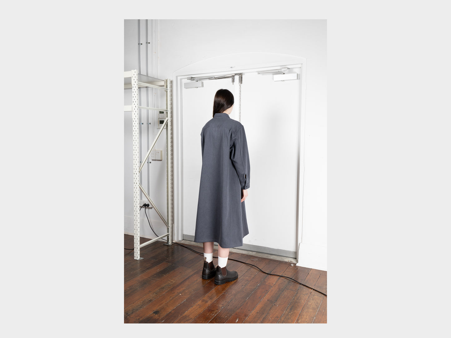 W-R17A1 "Shirt Dress" Asphalt Denim