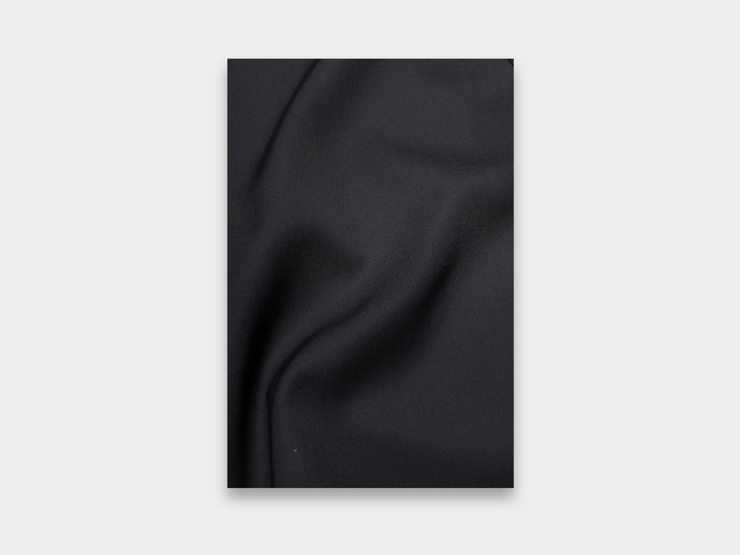 W-R17A5 "V Dress" Black Wool Gabardine