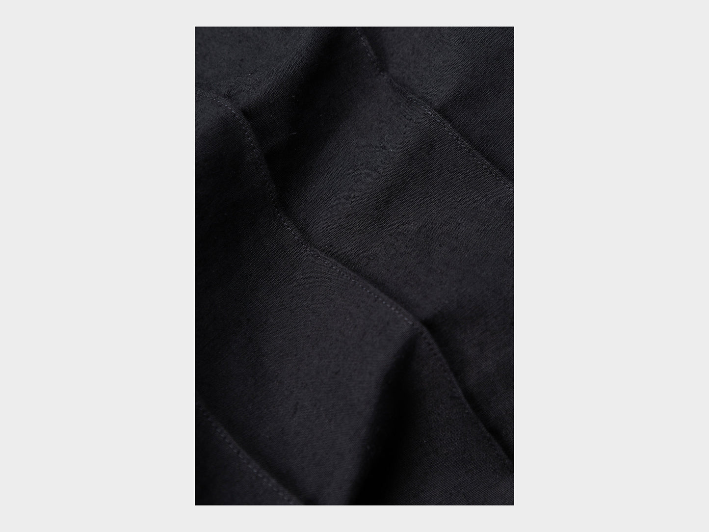 W-R18P3 "Tuck Pants" Black Bamboo