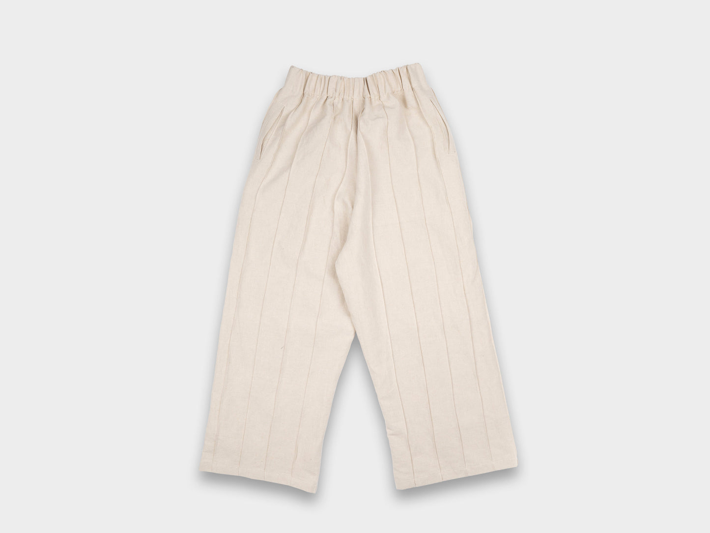 W-R18P3 "Tuck Pants" Unbleached Bamboo