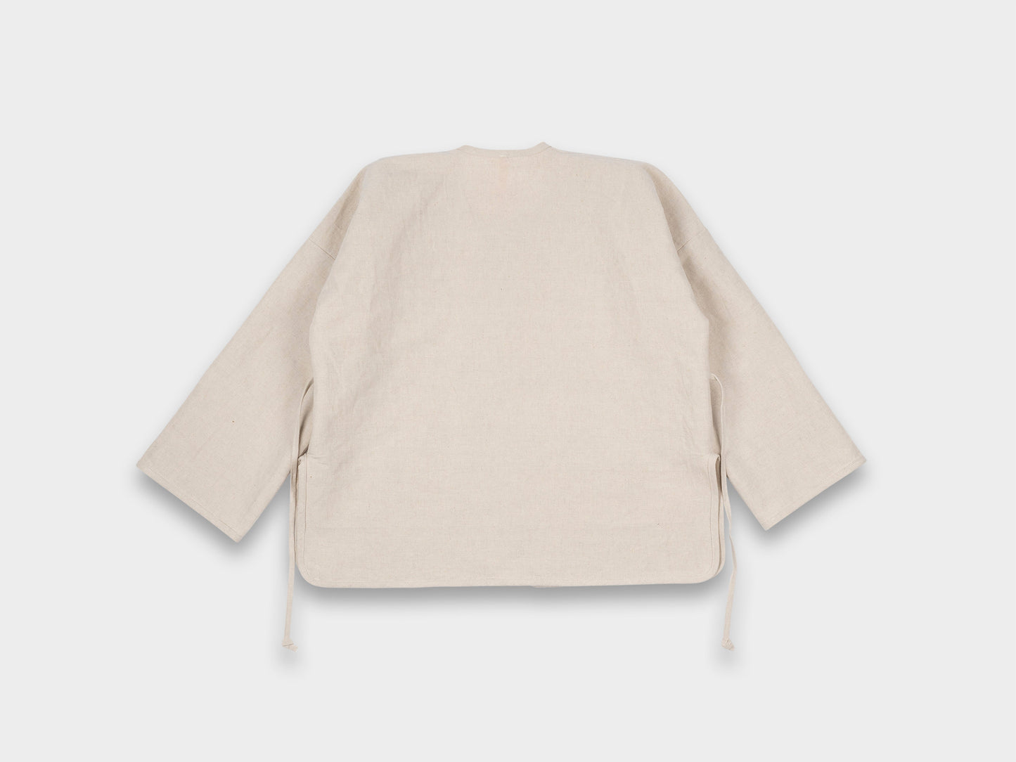 W-R18S7 "Cross Cardigan" Unbleached Bamboo