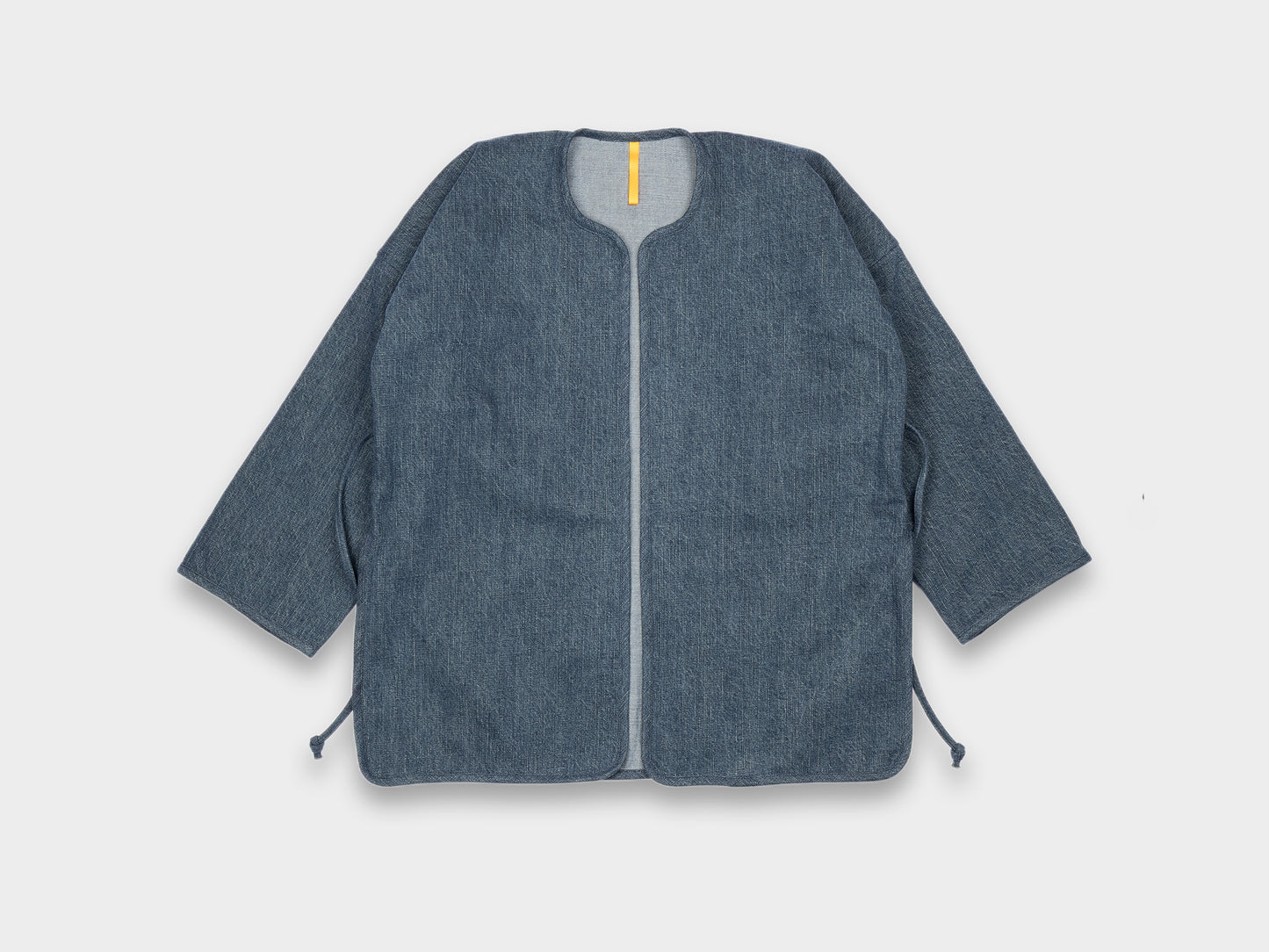 W-R19S7 "Long Cross Cardigan" Fade Denim