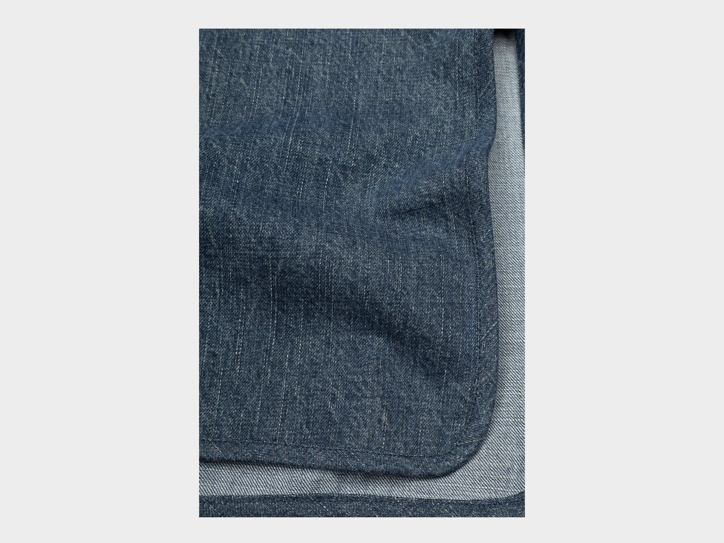 W-R19S7 "Long Cross Cardigan" Fade Denim